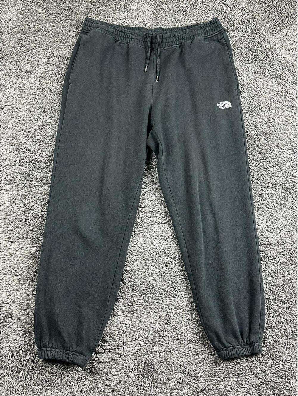 The North Face Fleece Joggers Men Black Sweatpants Activewear Pants Sz L